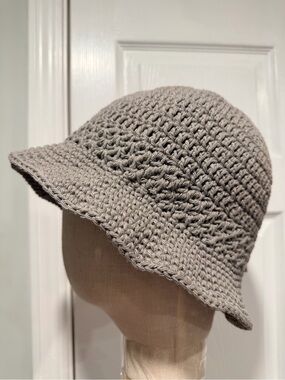 Handmade Crochet Bucket Hat 100% Cotton Lightweight Packable Festival Boho Beach